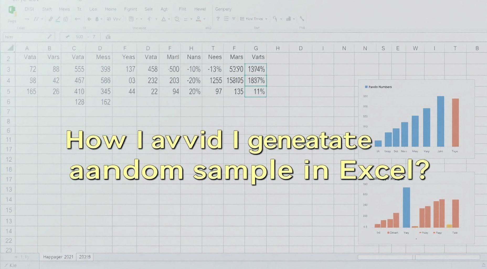 Como gerar uma amostra aleatória no Excel?