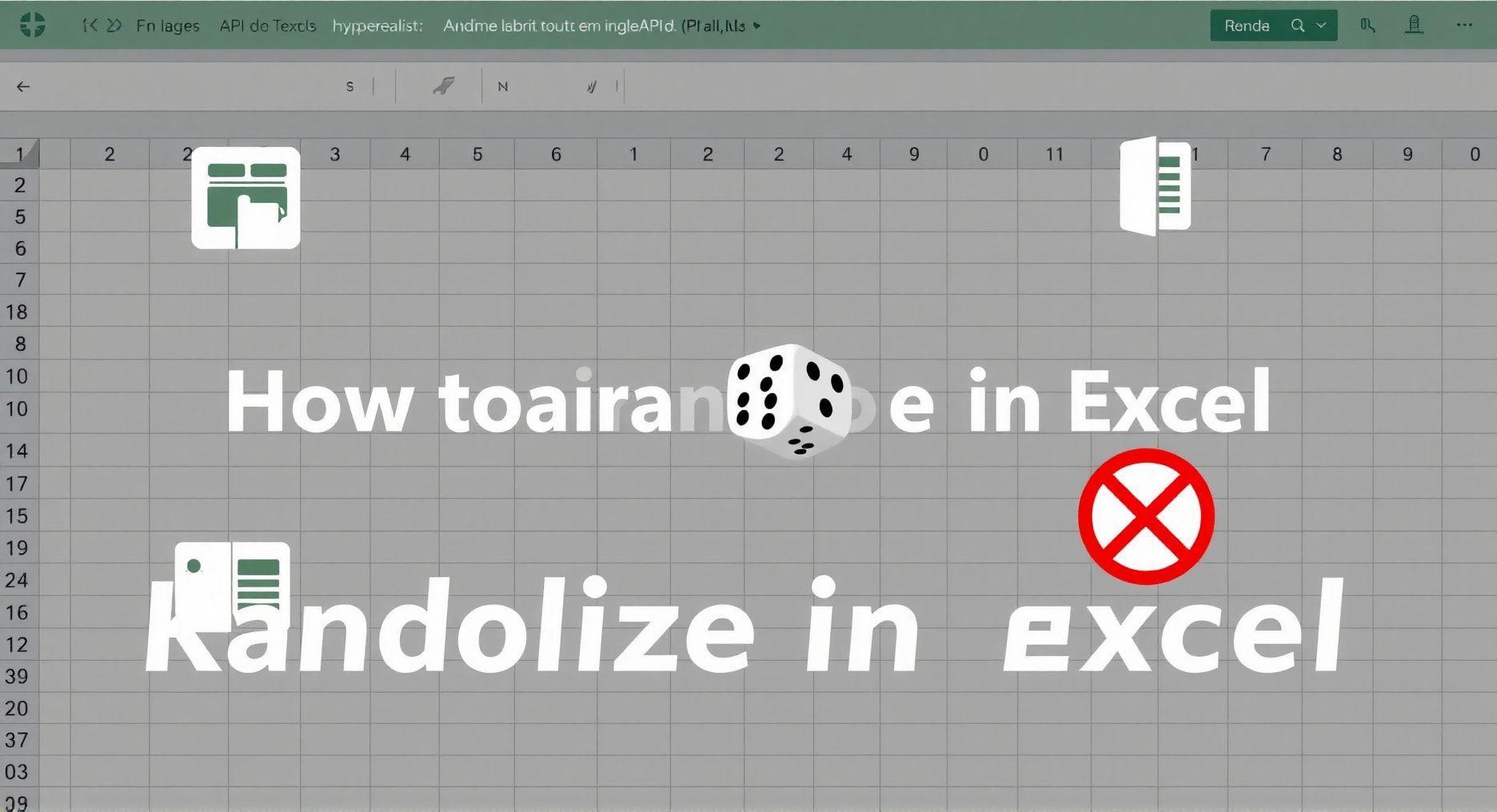 Como randomizar no Excel?
