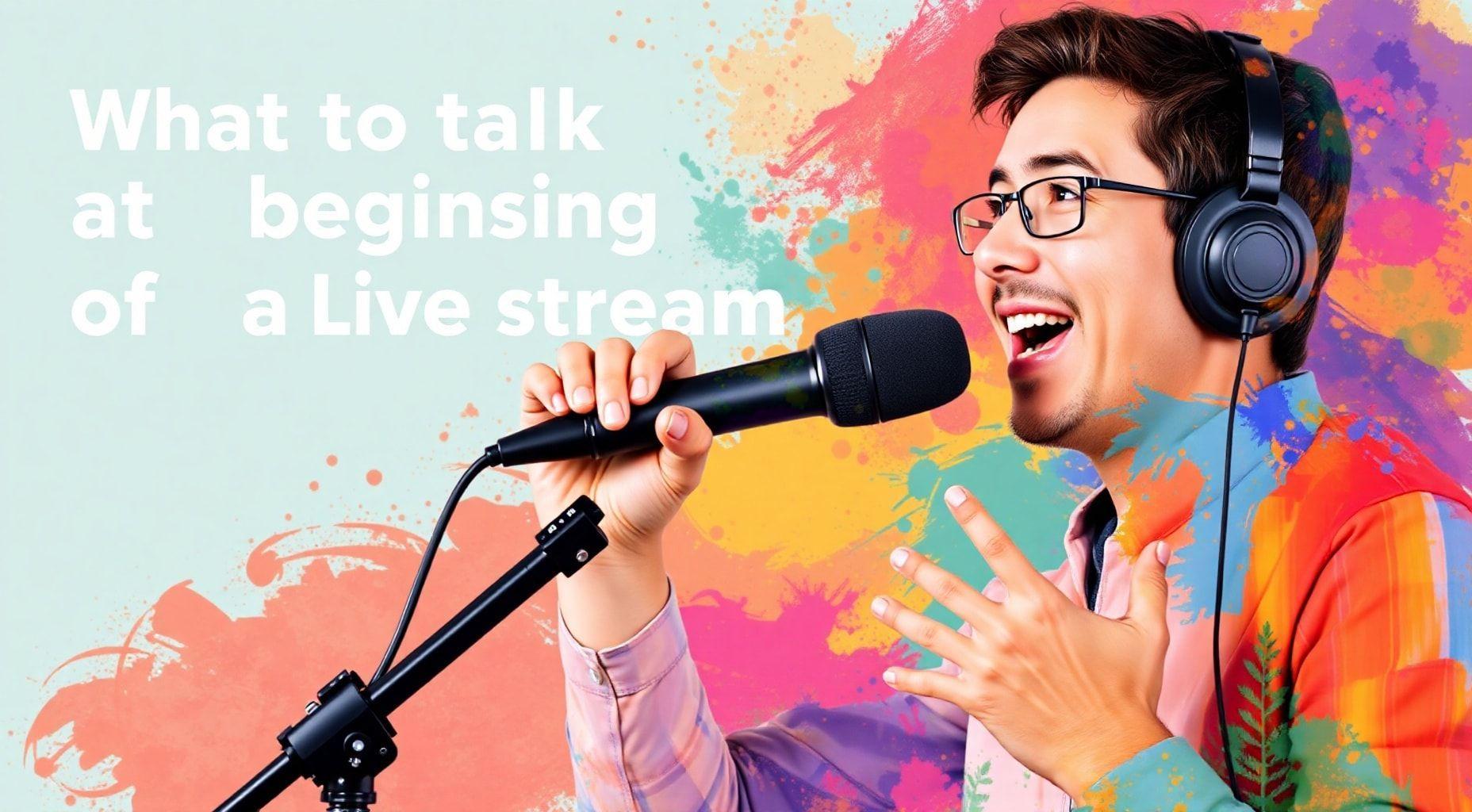 O que falar no início de uma live?