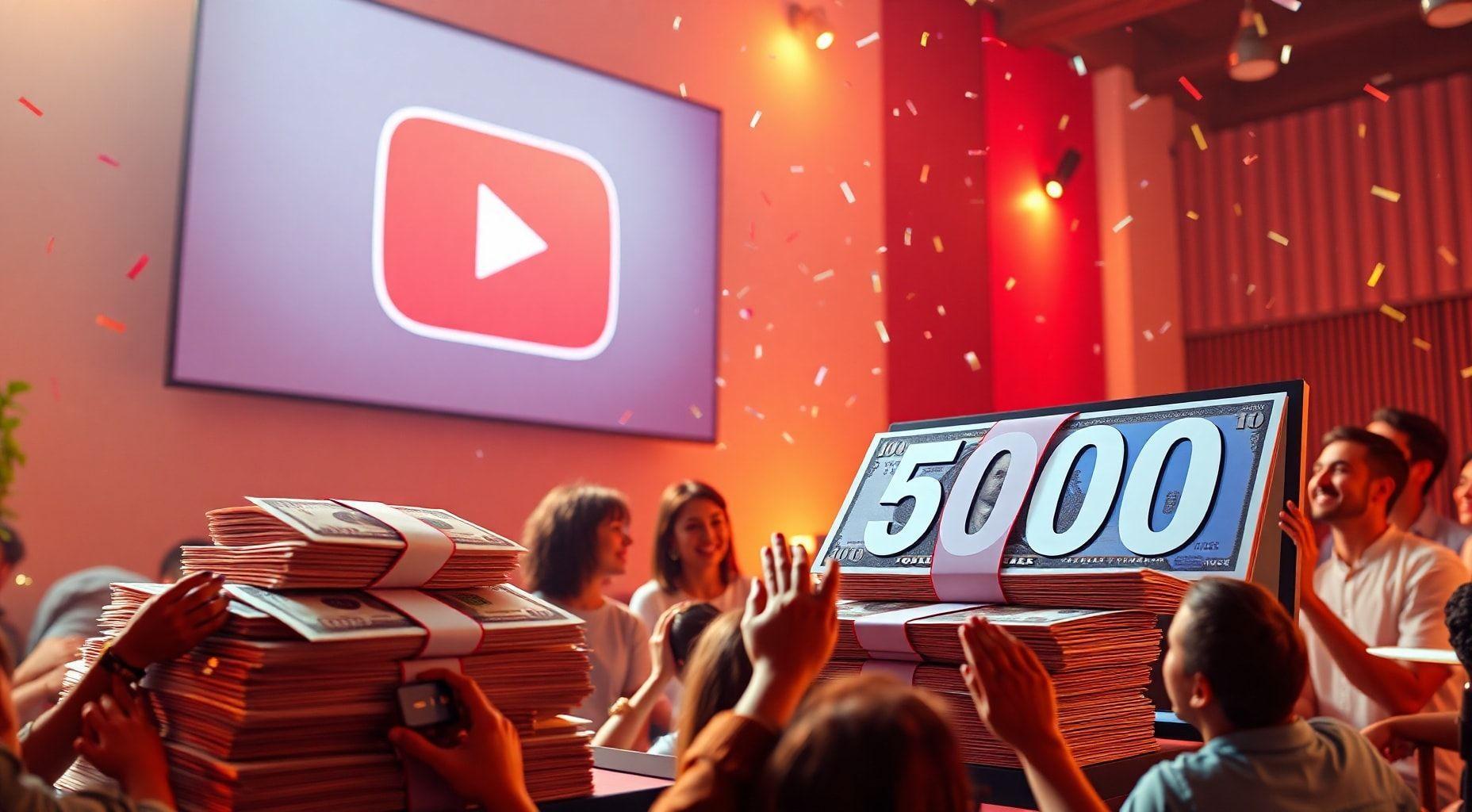 Quanto vale 5 mil visualizações no YouTube?